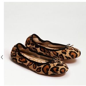 New Leopard Sam Edelman Flat Shoes , Calfskin